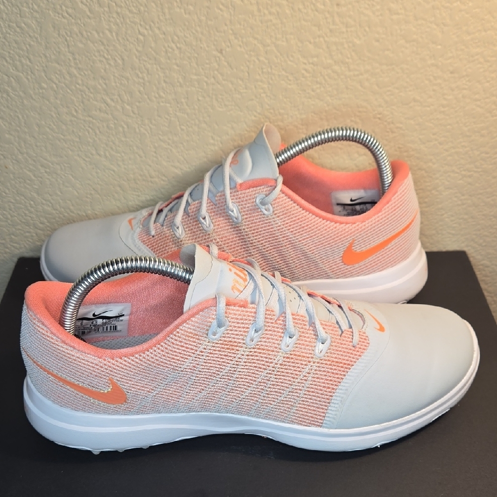 Nike Lunarlon‎ Empress 2 Golf Shoes Women's Size 9 Light Pink and White - Picture 5 of 12